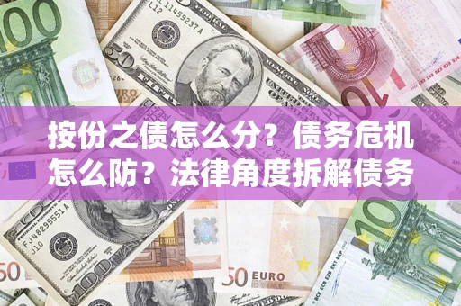 济南按份之债怎么分？债务危机怎么防？法律角度拆解债务分配与风险自保指南