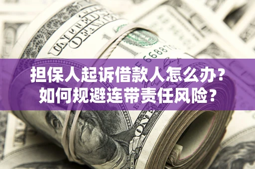 济南担保人起诉借款人怎么办？如何规避连带责任风险？