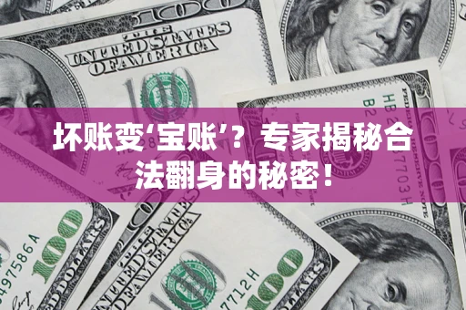 济南坏账变‘宝账’？专家揭秘合法翻身的秘密！